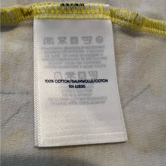 LANDS END Lemon Print Yellow Tank Top/size M - Picture 2 of 7